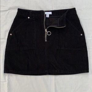 Black corduroy skirt